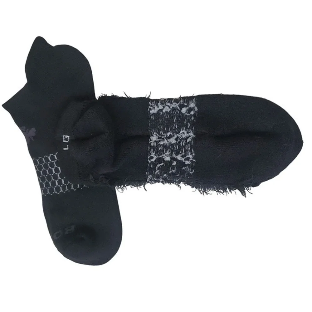 Bombas ankle socks tech ankle 5 pairs women/men sz large honeycomb cushion black